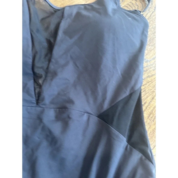 La Blanca Mesh Insert One Piece Swimsuit Black US 14 M0261 - Picture 5 of 8